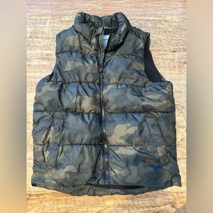 Kids puffer zip up vest